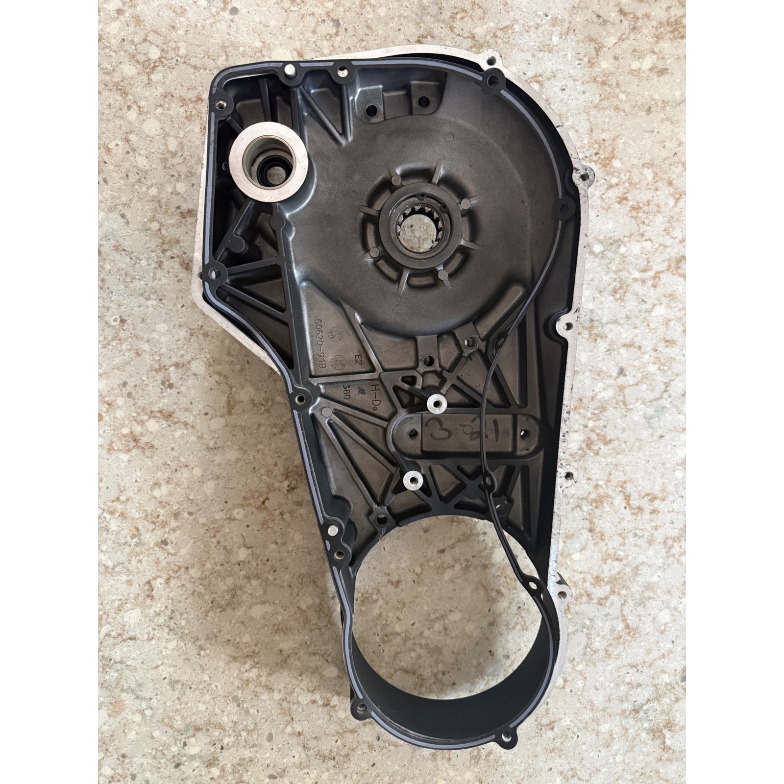 Harley Davidson Inner Primary Housing Cover Black 60620-94b Oem H-D E2 380